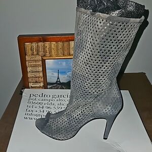 Pedro Garcia Open Toe Camouflage Boots